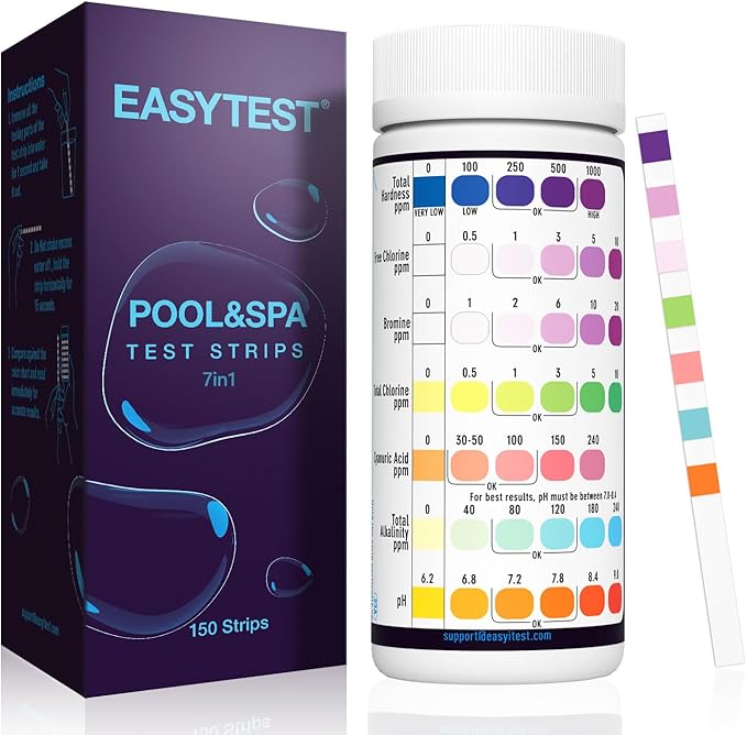 EASYTEST 7-Way Pool Test Strips.